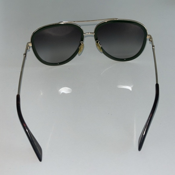 Gucci Aviator Sunglasses in Gold metal- Green/Red - Picture 3 of 7